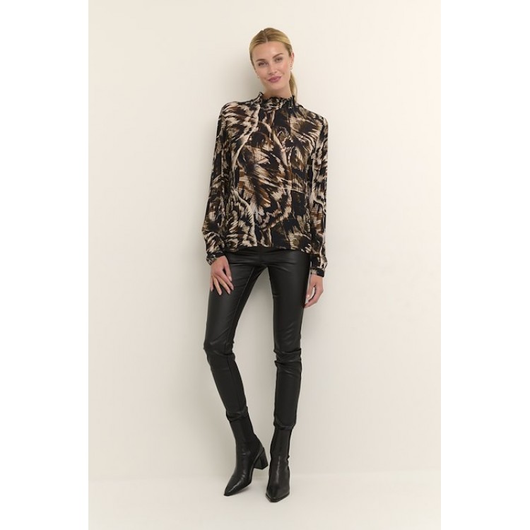 Kaffe KAerina Amber Blouse Brown multi Kaffe KAerina Amber Blouse Brown multi